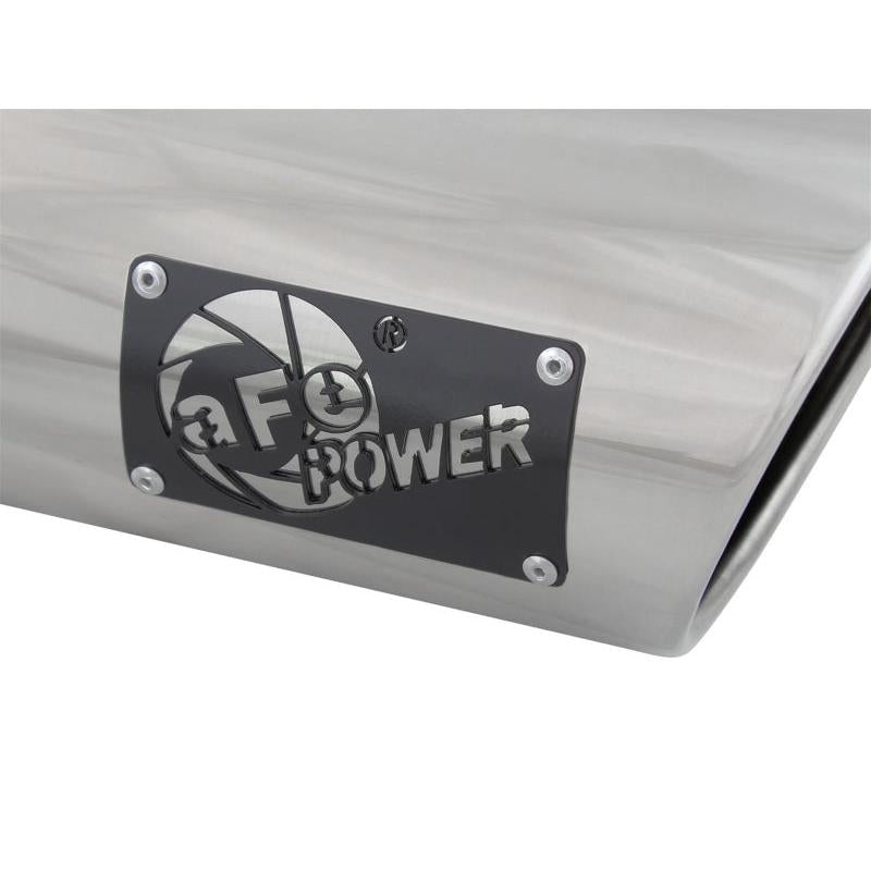 aFe MACH Force-Xp 3in Inlet x 4in Outlet x 9in Length 304 Stainless Steel Exhaust Tip Polished-SR1 Performance