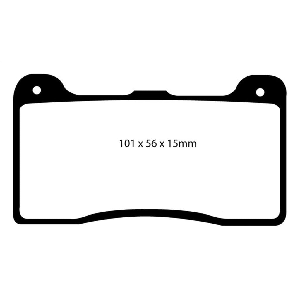 EBC Brakes Yellowstuff Performance Brake Pads - Part Number DP4039R