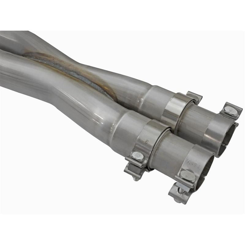 aFe Mach Force-Xp 3in CB Stainless Steel Dual Exhaust System w/Polished Tips 09-15 Cadillac CTS-V-SR1 Performance