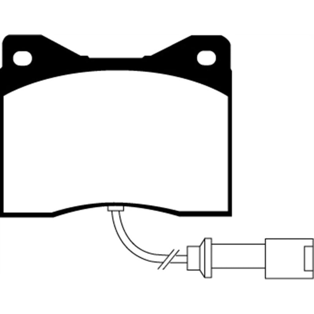 EBC Yellowstuff Front Brake Pads for BMW 7 Series (1975-1988) - High-Performance Street and Track Use
