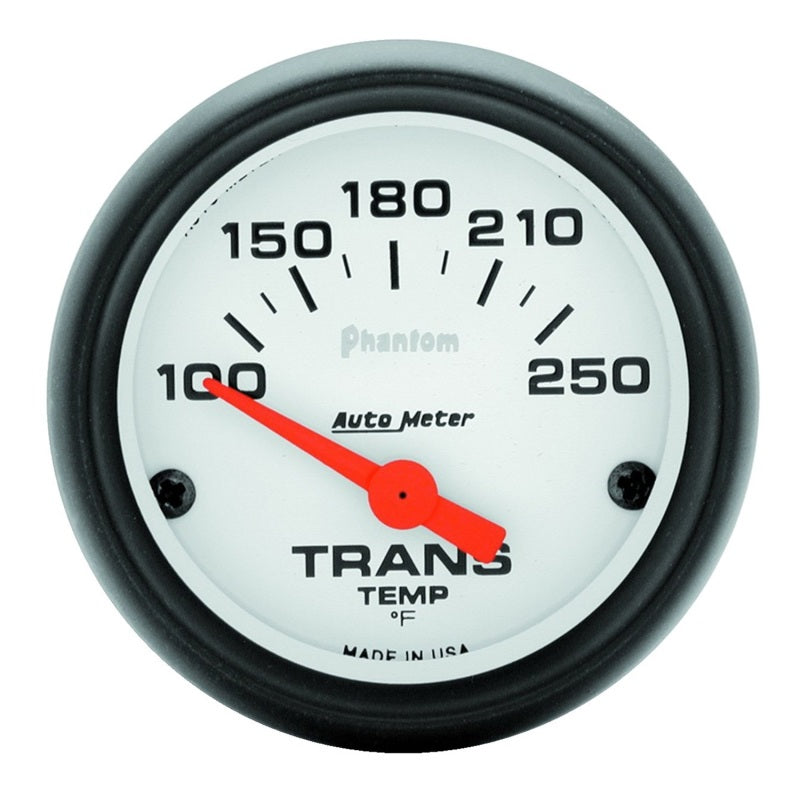 Autometer Phantom 52mm Short Sweep Electronic 100-250 Deg F Transmission Temperature Gauge-SR1 Performance