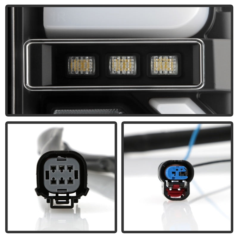 Spyder GMC Sierra 19-20 Incandescent Bulb Model Only LED Tail Lights - Black ALT-YD-GS19-LED-BK-SR1 Performance