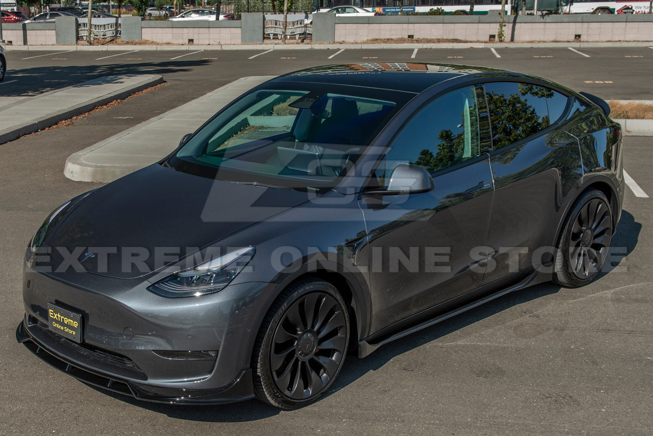 2020-24 Tesla Model Y Front Splitter Lip & Side Skirt