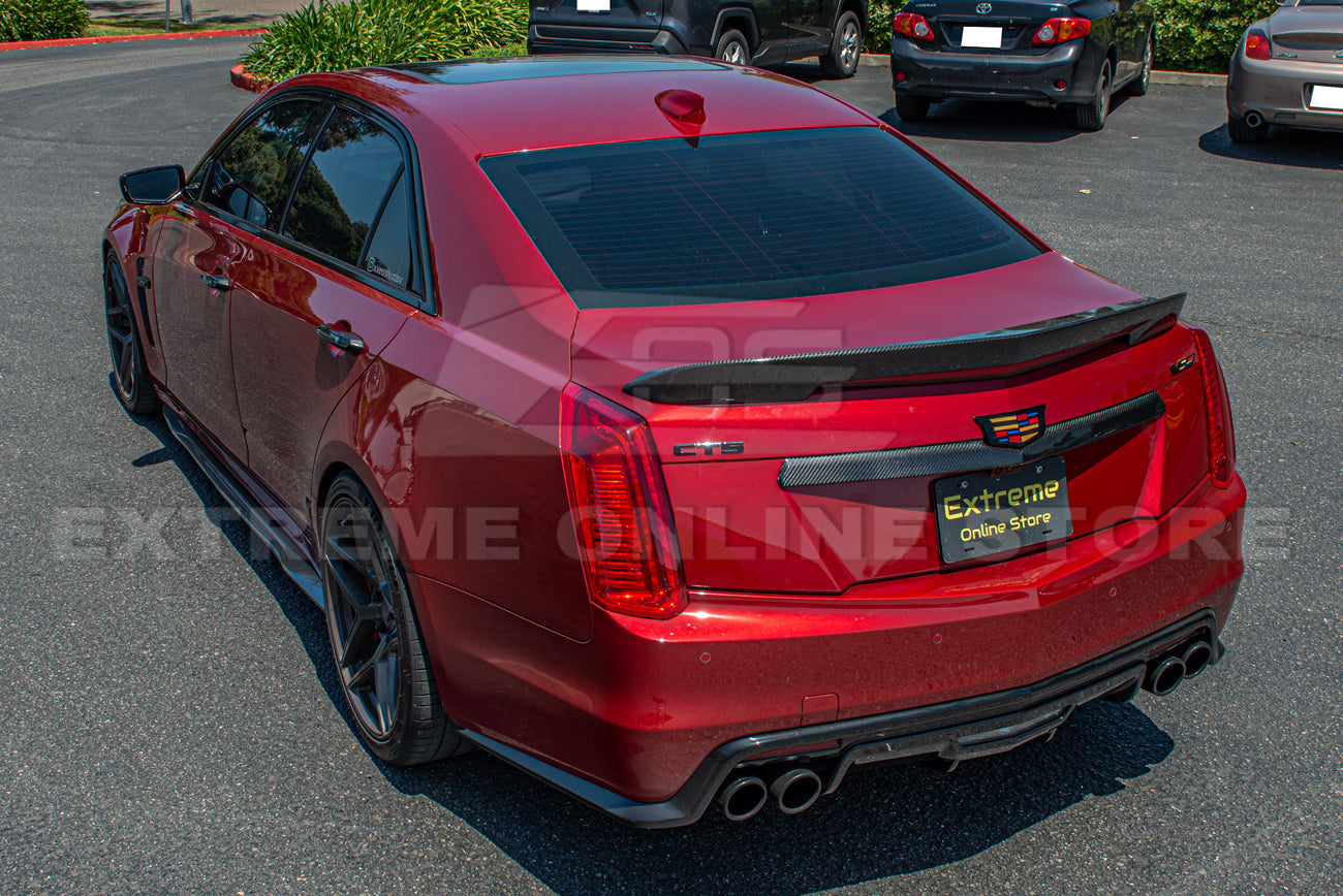 2016-19 Cadillac CTS-V DRY Carbon Fiber Rear Deck Lid Center Applique Trunk Insert