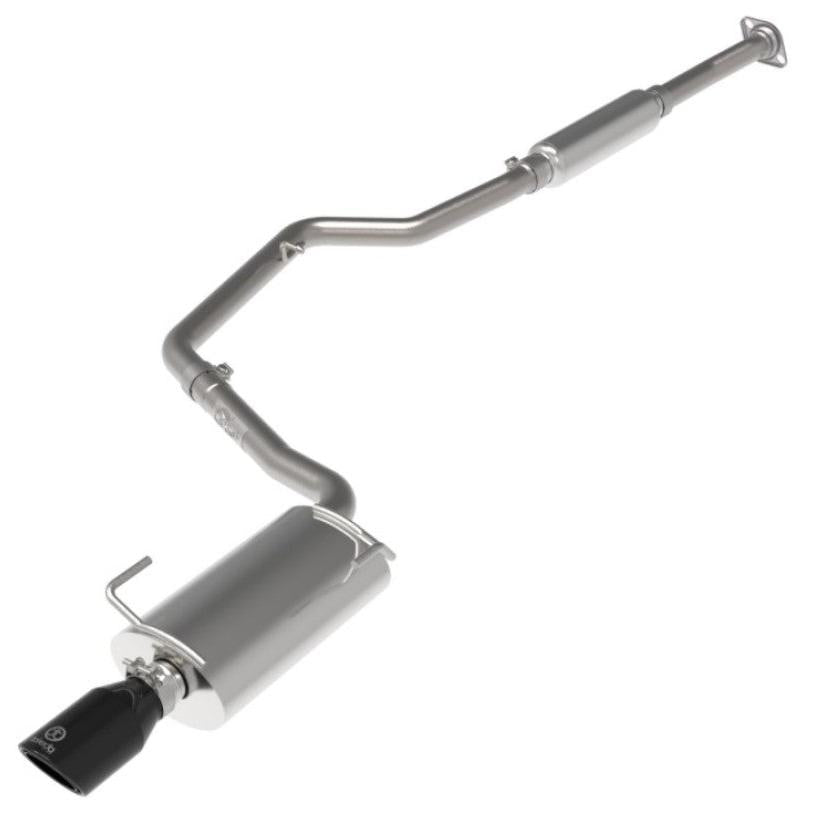 aFe POWER Takeda 12-16 Subaru Impreza 2.0L 2.5in 304SS CB Exhaust w/ Black Tips-SR1 Performance