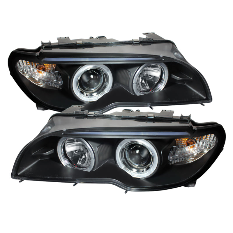 Spyder BMW E46 3-Series 04-06 2 DR Projector Halogen Model- LED Halo Blk PRO-YD-BMWE4604-2DR-HL-BK-SR1 Performance