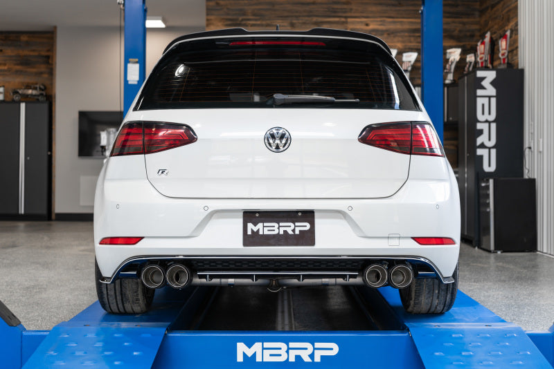 MBRP 15-19 VW Golf R MK7/MK7.5 3in T304 Cat Back Exhaust w/ Carbon Fiber Tips-SR1 Performance