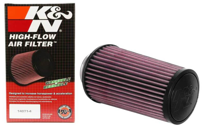 K&N Universal Round Tapered Filter 3 inch FLG / 5 inch Bottom / 4 inch Top / 7 7/8 inch Height-SR1 Performance
