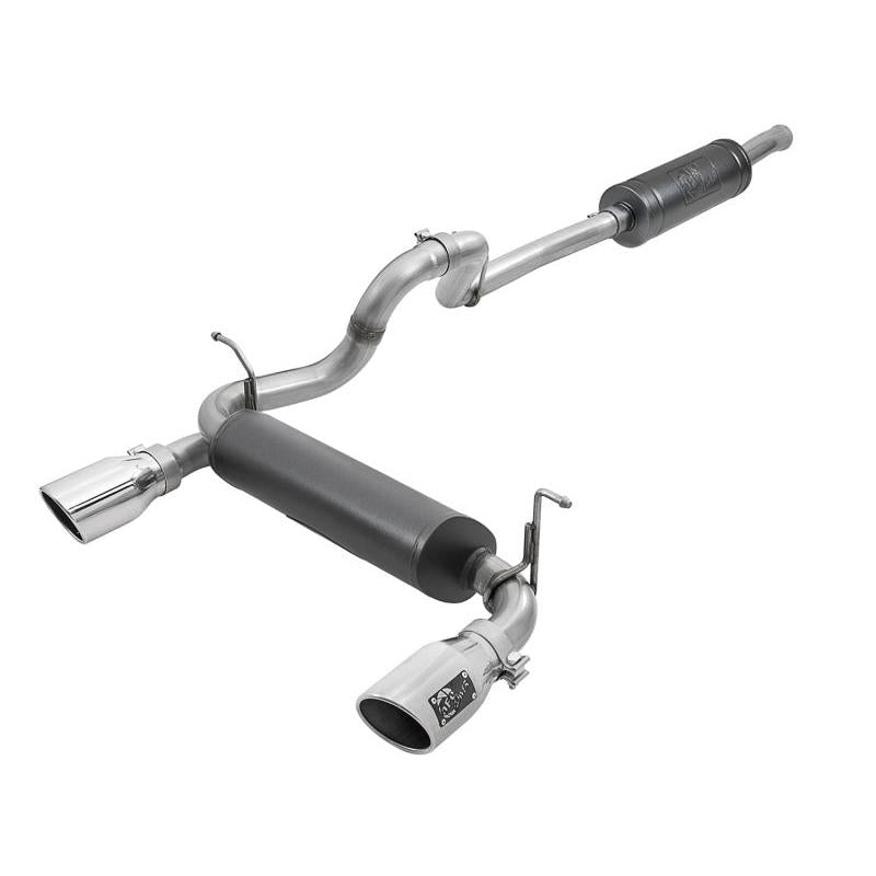 Rebel Series 2.5in 304 SS Cat-Back Exhaust w/ Polished Tips 2018+ Jeep Wrangler (JL) V6 3.6L-SR1 Performance