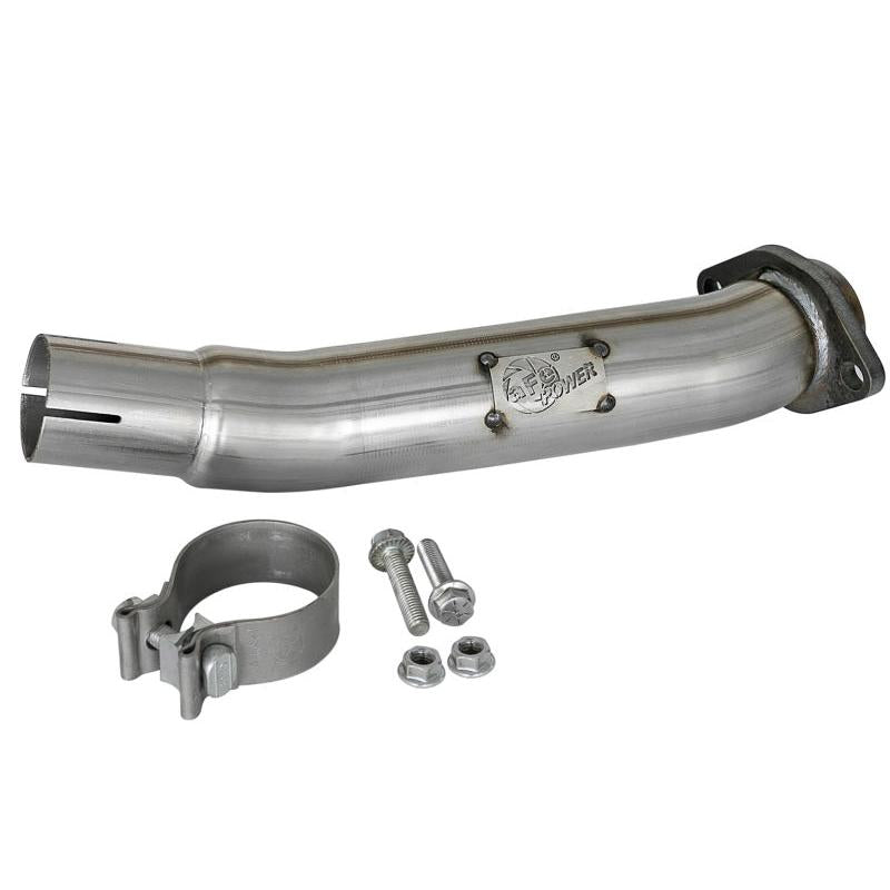 aFe Twisted Steel 2in Stainless Steel Loop Delete Down-Pipe 2018+ Jeep Wrangler (JL) V6 3.6L-SR1 Performance