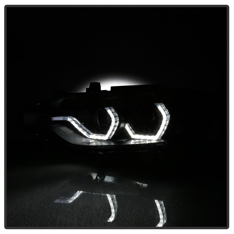 Spyder 12-14 BMW F30 3 Series 4DR Projector Headlights - LED DRL - Blk Smoke PRO-YD-BMWF3012-DRL-BSM-SR1 Performance