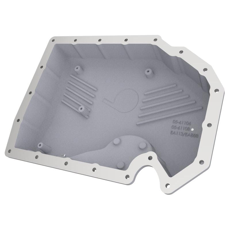 aFe 05-19 VW 1.8L/2.0L w/o Oil Sensor Engine Oil Pan Raw POWER Street Series w/ Machined Fins-SR1 Performance