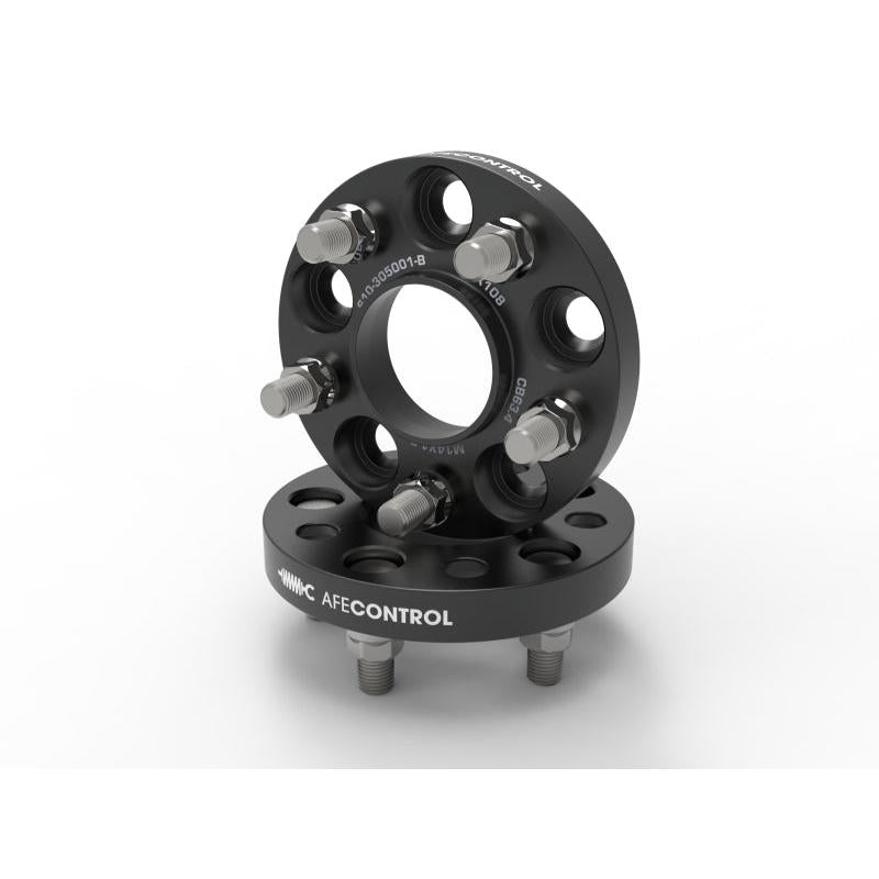 aFe Control Forged Aluminum Wheel Spacers 5x108 CB 63.4 20 MM- 20-24 Ford Edge ST-SR1 Performance