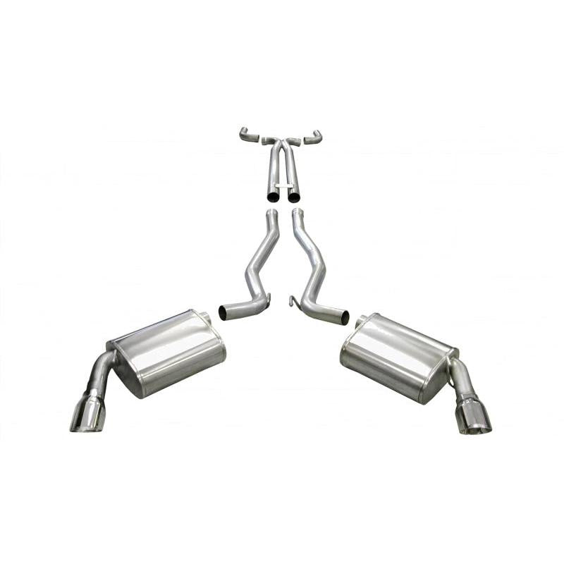 Corsa 2010-2013 Chevrolet Camaro Convertible SS 6.2L V8 Manual Polished Sport Cat-Back + XO Exhaust-SR1 Performance
