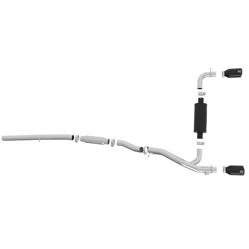 aFe Takeda 3in 304 SS Cat-Back Exhaust System w/ Black Tips 16-18 Ford Focus RS I4-2.3L (t)-SR1 Performance
