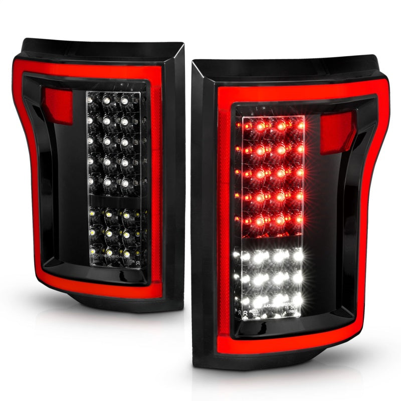 ANZO 2015-2016 Ford F-150 LED Taillights Black-SR1 Performance