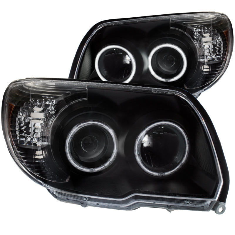 ANZO 2006-2009 Toyota 4Runner Projector Headlights w/ Halo Black-SR1 Performance