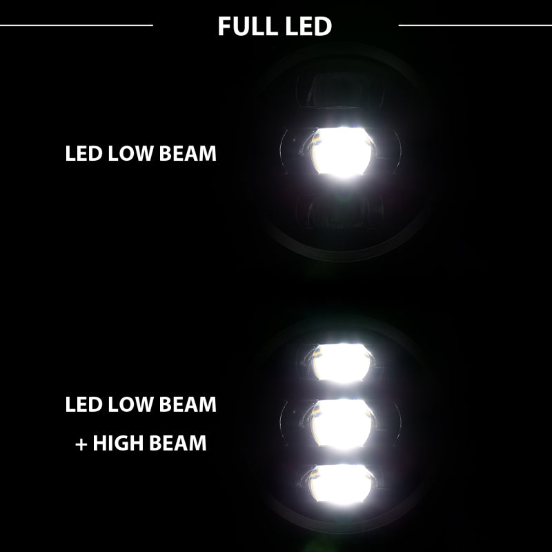 ANZO 2018-2019 Jeep Wrangler Full Led ProjectorH.L Black-SR1 Performance