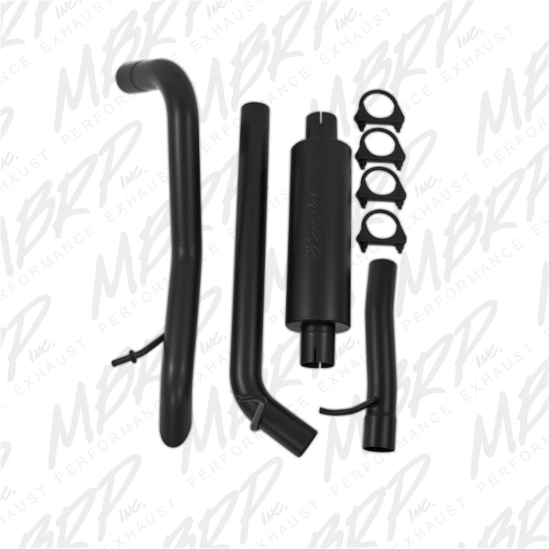 MBRP 2007-2009 Jeep Wrangler (JK) 3.8L V6 4 dr Off-Road Tail Pipe Muffler before Axle-SR1 Performance