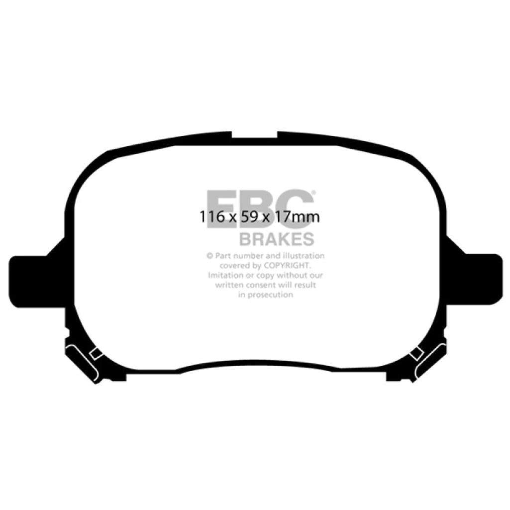 EBC Yellowstuff Front Brake Pads for Lexus ES300 & Toyota Avalon – High-Performance Street and Track Use