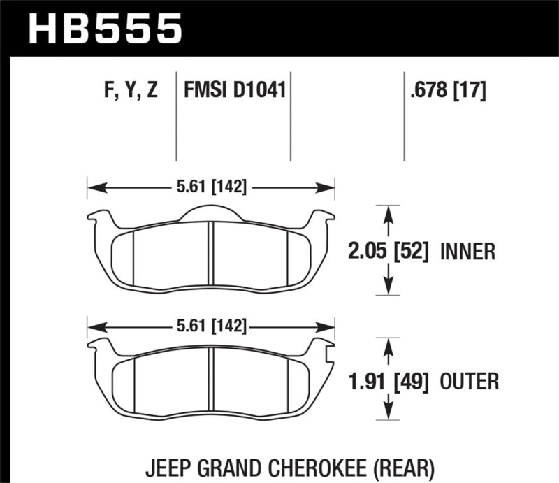 Hawk 06-10 Jeep Commander / 05-10 Grand Cherokee / 05-10 Armada / 04 Pathfinder / 04-10 Tital 5.6L /-SR1 Performance