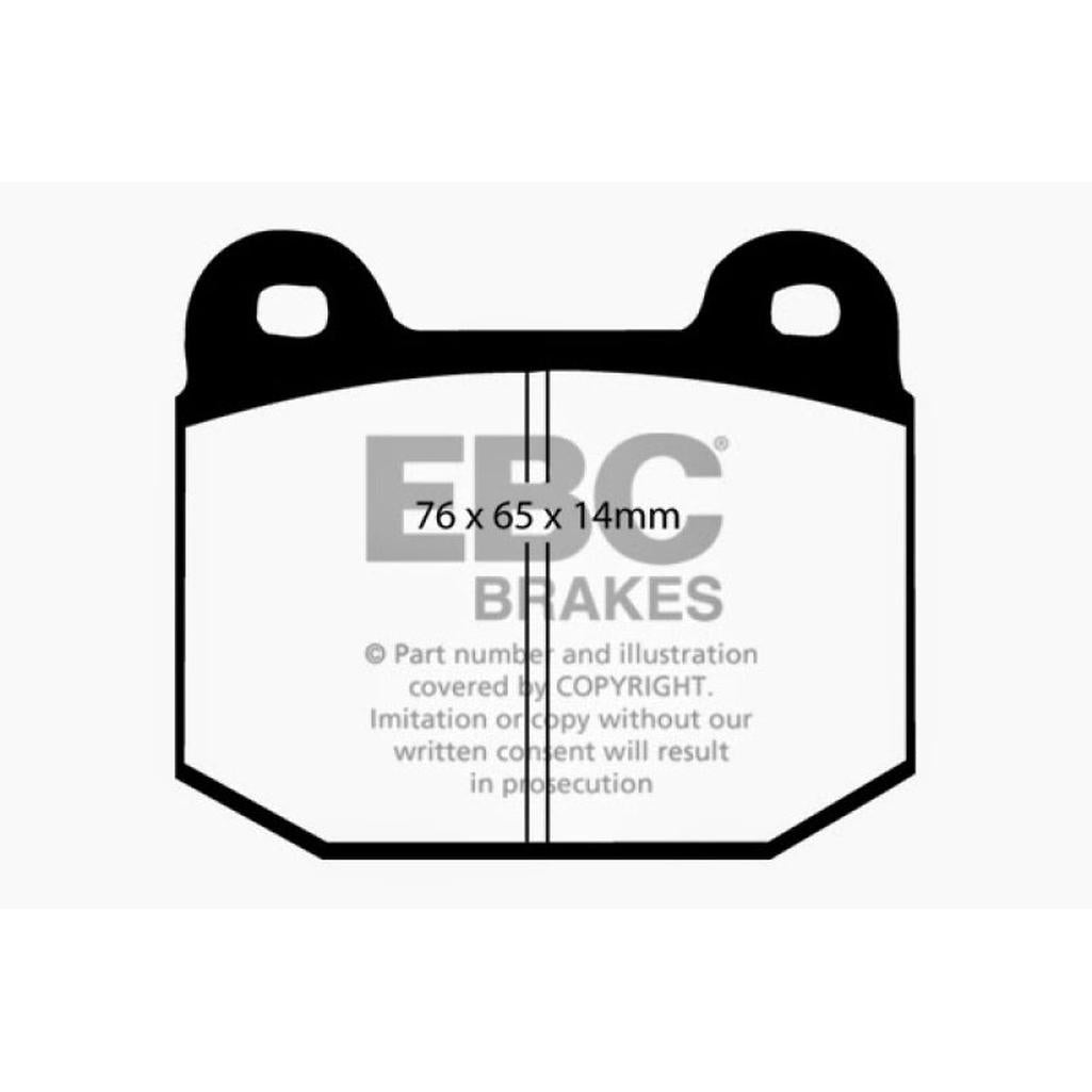 EBC Yellowstuff Rear Brake Pads for Mitsubishi Lancer Evolution 2002-2006 – High-Performance Street and Track Use