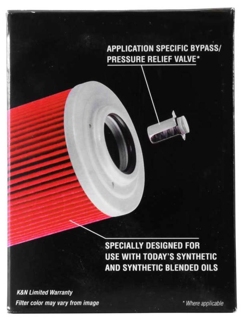 K&N Can/AM Spyder RT 998/ Buell 1125R -2.2219in OD x 0.969in ID x 3.813in H Oil Filter-SR1 Performance