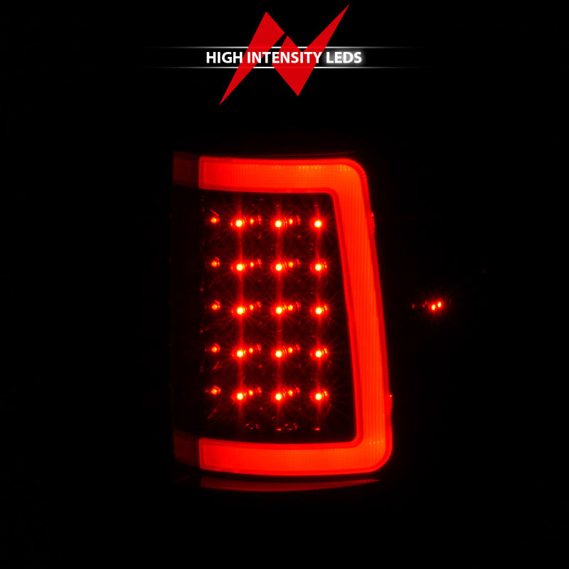 ANZO 2004-2006 Ford F-150 LED Tail Lights w/ Light Bar Black Housing Clear Lens-SR1 Performance