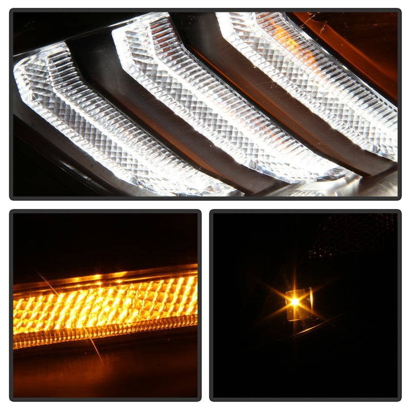 Spyder 15-18 Ford Focus Projector Headlights - Seq Turn Light Bar - Black PRO-YD-FF15-LBSEQ-BK-SR1 Performance