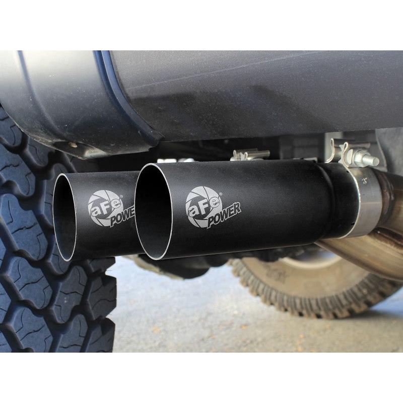 aFe Rebel Exhausts 3in SS Cat-Back 09-14 Ford F-150 4.6/5.0/5.4L w/ Black Tips-SR1 Performance