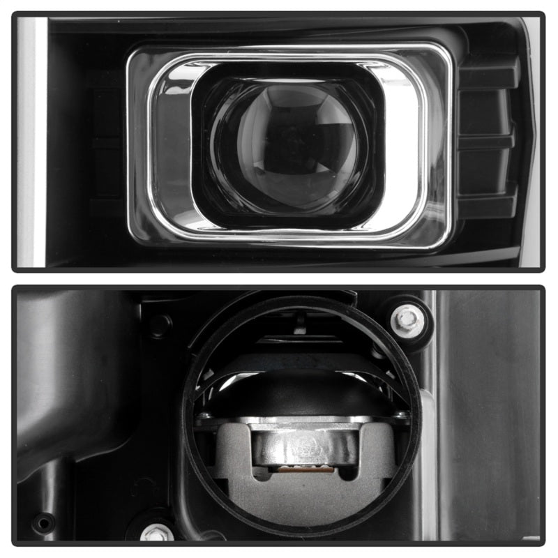 Spyder Ford F250/350/450 11-16 V2 High-Power LED Headlights-White Light Bar-Black PRO-YD-FS11V2PL-BK-SR1 Performance
