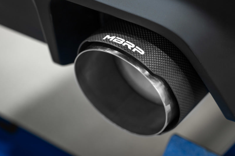MBRP 2023 Toyota Corolla GR 1.6L T304 SS 3in Cat-Back Dual Split Rear w/ Carbon Fiber Tips-SR1 Performance