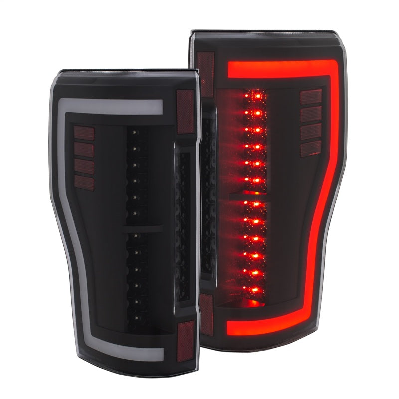 ANZO 2017+ Ford F-250 LED Taillights - Black/Clear-SR1 Performance