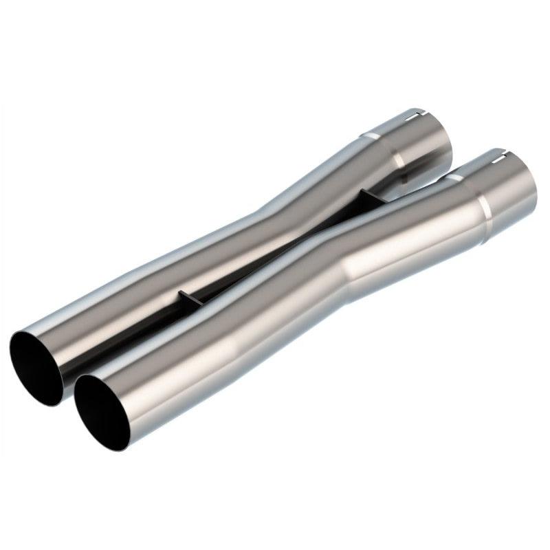 Borla 2.5in Universal X-Pipe 3.21in Inlet Centerline 3.45in Outlet Centerline 27.63in OAL-SR1 Performance