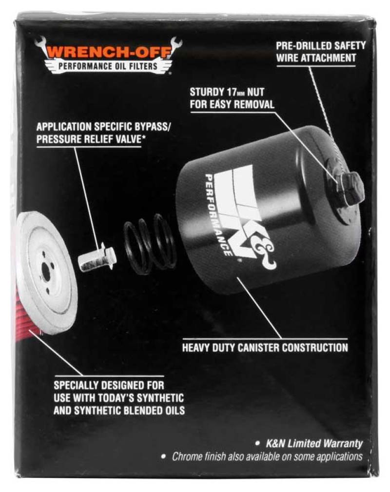 K&N Kawasaki 2.688in OD x 2.781in H Oil Filter-SR1 Performance