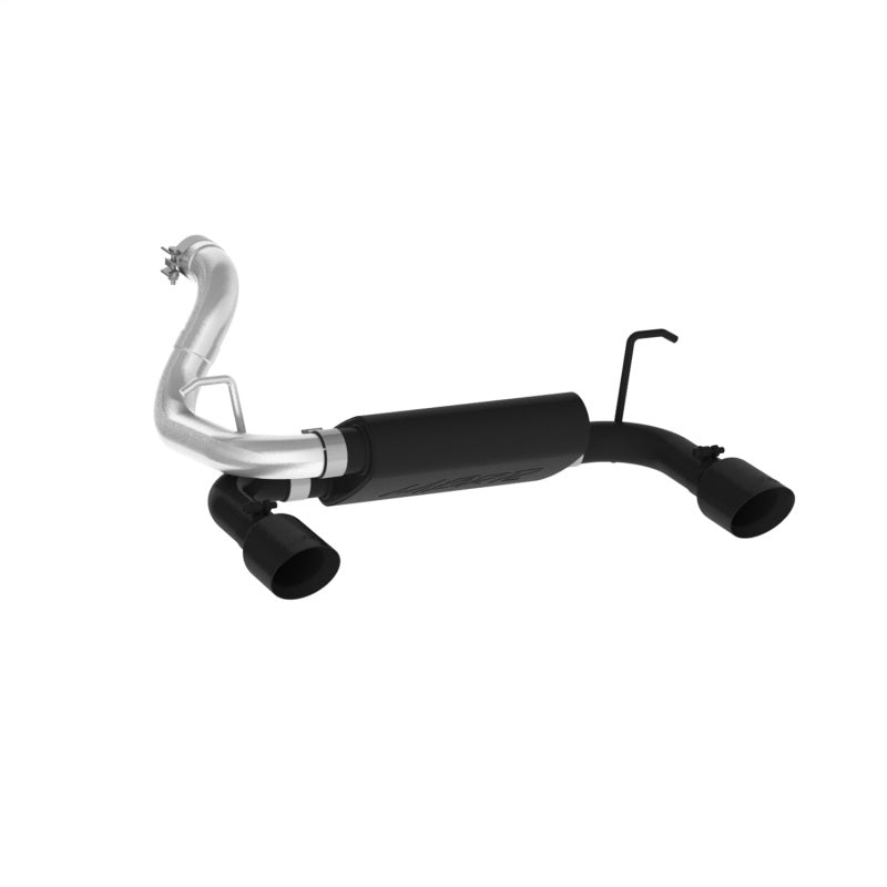 MBRP 2018+ Jeep Wrangler (JL) 3.6L V6 Dual Rear Exit Axle Back BLK Exhaust System-SR1 Performance