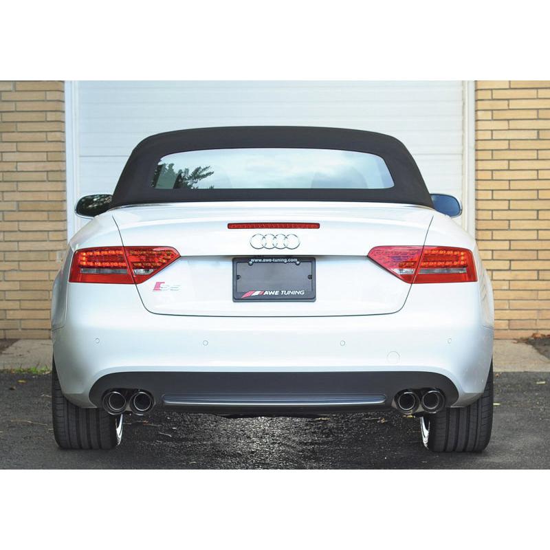 AWE Tuning B8 / B8.5 S5 Cabrio Touring Edition Exhaust - Resonated - Diamond Black Tips-SR1 Performance