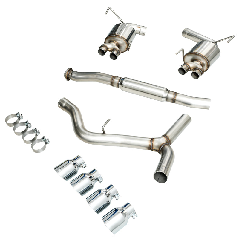 AWE Tuning 2015+ Subaru WRX VA Sedan Touring Edition Exhaust - Chrome Silver Tips (102mm)-SR1 Performance