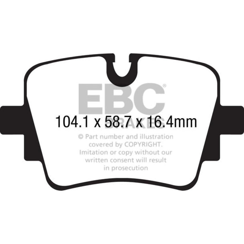 EBC Yellowstuff Rear Brake Pads for Jaguar F-Type 2014-2017 – High-Performance Street and Track Use