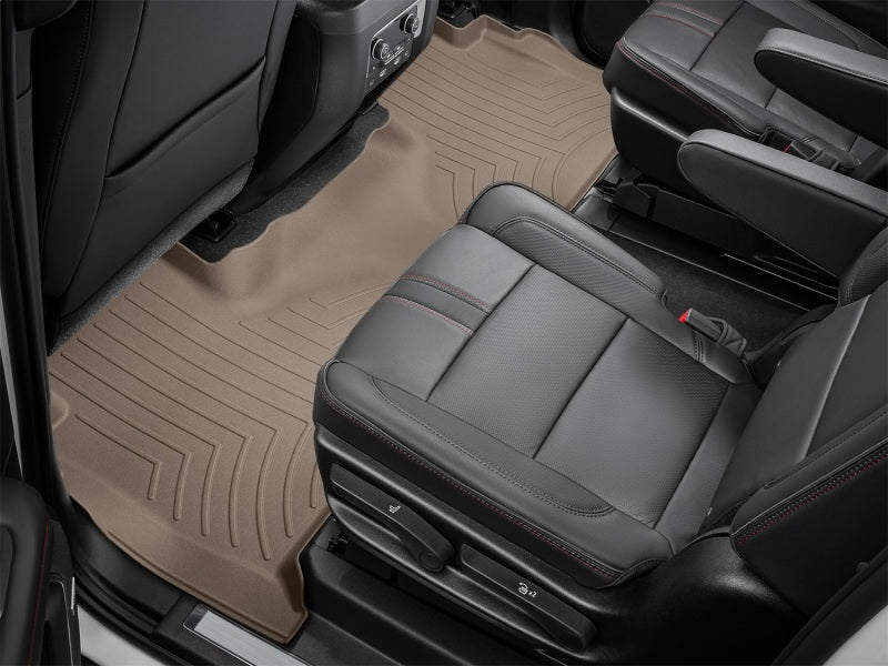 WeatherTech 2021+ Chevrolet Suburban Rear FloorLiner HP Tan - Custom Fit, High-Performance Vehicle Floor Protector