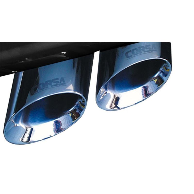 Corsa 2007-2010 Cadillac Escalade 6.2L V8 Polished Sport Cat-Back Exhaust-SR1 Performance