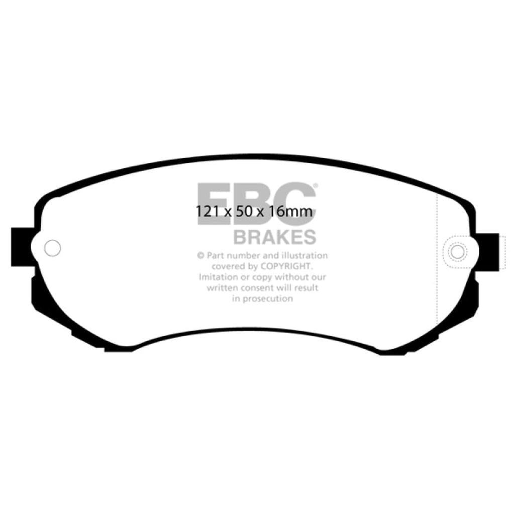 EBC Greenstuff 2000 Series Front Brake Pads for Nissan 240SX and Skyline R32 - Part DP21279