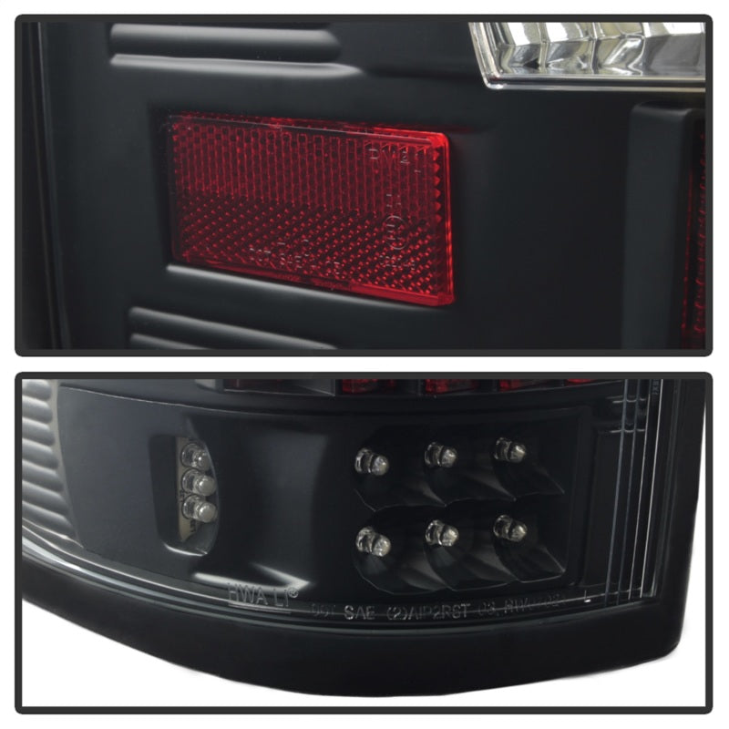 Xtune Ford F150 Styleside 04-08 (Not Fit Heritage & SVT) LED Tail Lights Black ALT-ON-FF15004-LED-BK-SR1 Performance