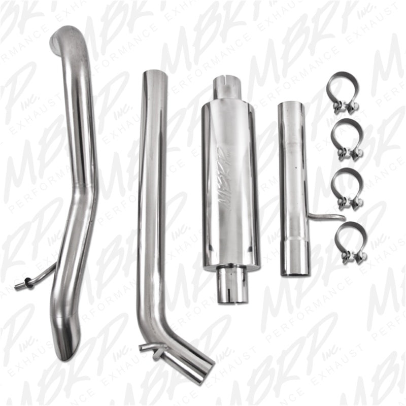 MBRP 2007-2009 Jeep Wrangler (JK) 3.8L V6 4 dr Off-Road Tail Pipe Muffler before Axle-SR1 Performance