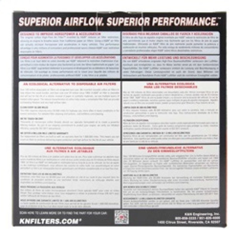 K&N 03-06 Lancer Evo 8/9 Drop In Air Filter-SR1 Performance