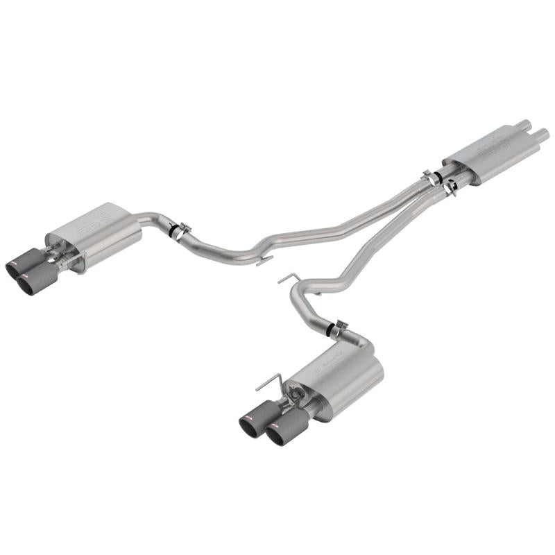 Borla 2018-2022 Ford Mustang GT Cat-Back Exhaust System Touring- Carbon Fiber Tips-SR1 Performance
