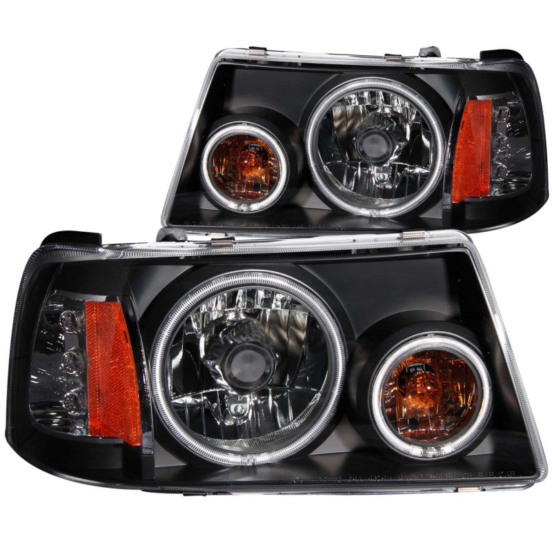 ANZO 2001-2011 Ford Ranger Projector Headlights w/ Halo Black (CCFL) 1 pc-SR1 Performance