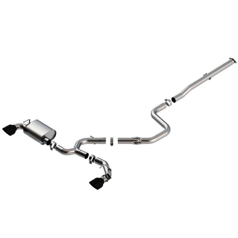 Borla 19-20 Hyundai Veloster N 2.0L I4 MT FWD 2DR 3in ATAK CatBack Exhaust w/ Black Chrome Tips-SR1 Performance