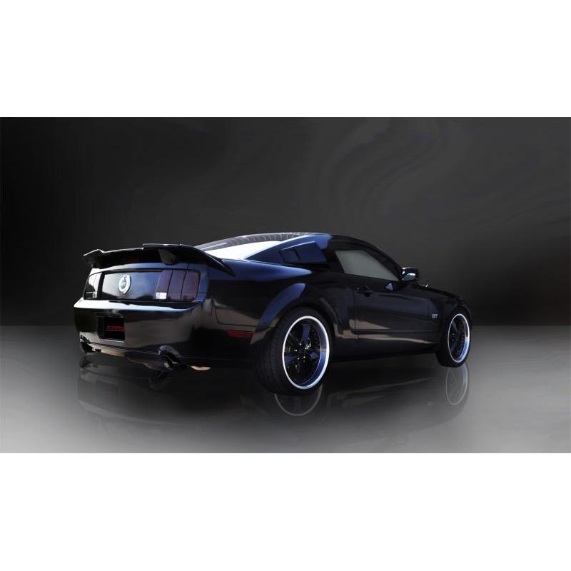 Corsa 2005-2010 Ford Mustang Shelby GT500 5.4L V8 Black Xtreme Axle-Back Exhaust-SR1 Performance