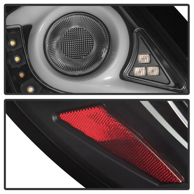 Spyder 16-19 Honda Civic 4 Door Light Bar LED Tail Lights - Black - ALT-YD-HC164D-LB-BK-SR1 Performance